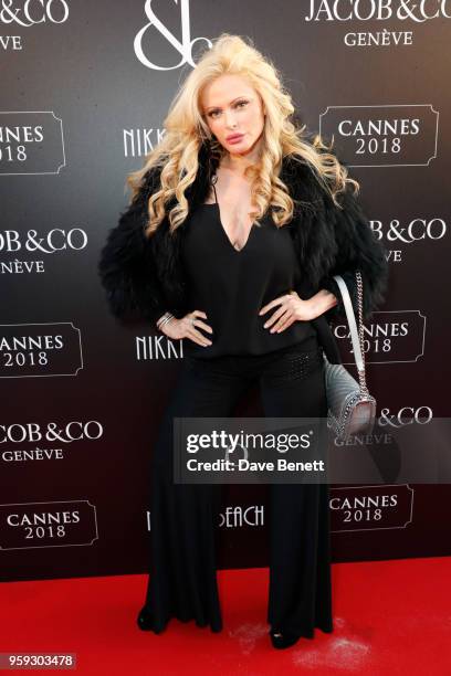 Audrey Tritto attends the Jacob & Co Cannes 2018 party at Nikki Beach on May 16, 2018 in Cannes, France.