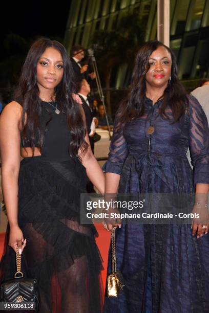 Executive Producer Pat Houston and daughter Rayah Houston attend the screening of "Whitney" during the 71st annual Cannes Film Festival at Palais des...