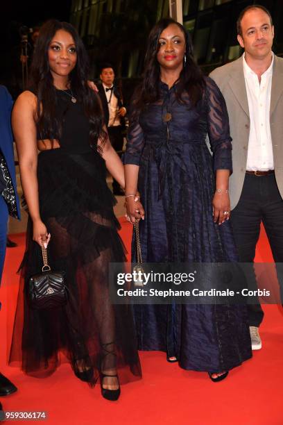 Raya Houston, Executive Producer Pat Houston and producer Simon Chinn attend the screening of "Whitney" during the 71st annual Cannes Film Festival...