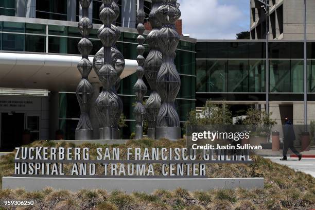 View of the Zuckerberg San Francisco General Hospital and Trauma Center on May 16, 2018 in San Francisco, California. In the wake of widespread data...