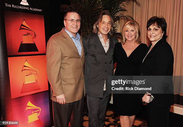 Nashville Chapter President Pete Fisher, Grammy Nominees Jim Lauderdale, Susan Stewart Southern Regional Director Recording Academy and Nancy Shapiro...