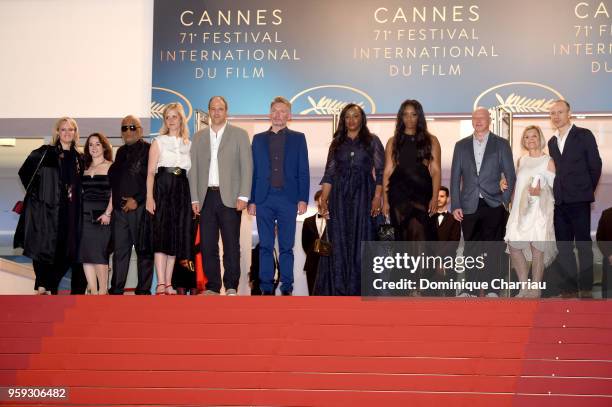 Co-producer Vanessa Tovell, Ulysses Carter, producers Lisa Erspamer, Jonathan Chinn, director Kevin Macdonald, executive producer Pat Houston, Rayah...