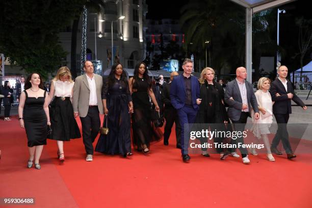 Producer Vanessa Tovell, Lara Chinn, producer Simon Chinn, producer Pat Houston, Rayah Houston, director Kevin Macdonald, producer Lisa Erspamer,...