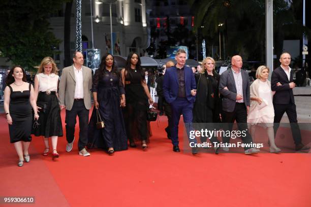 Producer Vanessa Tovell, Lara Chinn, producer Simon Chinn, producer Pat Houston, Rayah Houston, director Kevin Macdonald, producer Lisa Erspamer,...