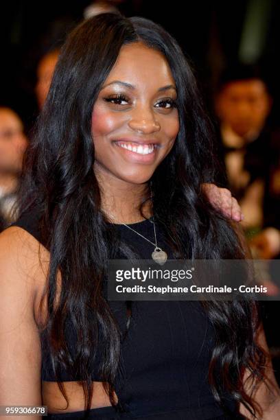 Rayah Houston attends the screening of "Whitney" during the 71st annual Cannes Film Festival at Palais des Festivals on May 16, 2018 in Cannes,...