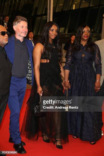 Director Kevin Macdonald, Rayah Houston and producer Pat Houston attend the screening of "Whitney" during the 71st annual Cannes Film Festival at...