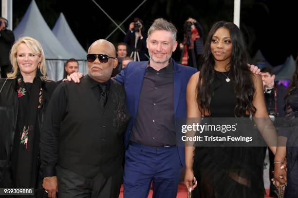 Producer Lisa Erspamer, Ulysses Carter, director Kevin McDonald and Rayah Houston attend the screening of "Whitney" during the 71st annual Cannes...