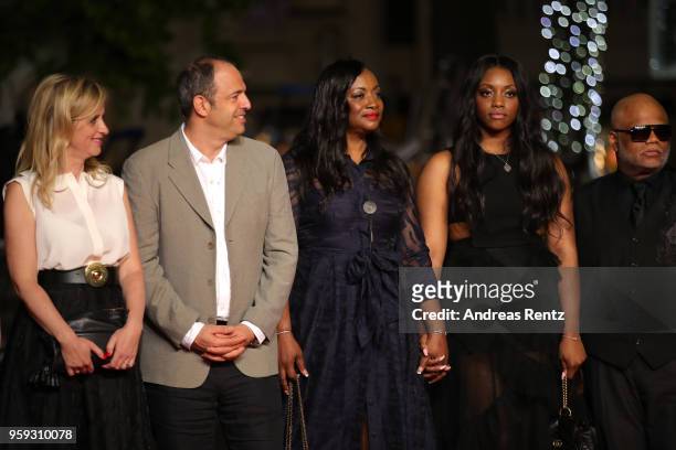 Producer Lara Chinn, producer Simon Chinn, producer Pat Houston, Rayah Houston and Ulysses Carter attend the screening of "Whitney" during the 71st...
