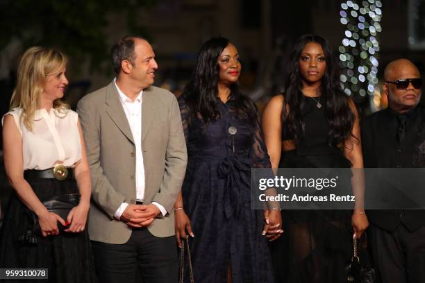 Producer Lara Chinn, producer Simon Chinn, producer Pat Houston, Rayah Houston and Ulysses Carter attend the screening of "Whitney" during the 71st...