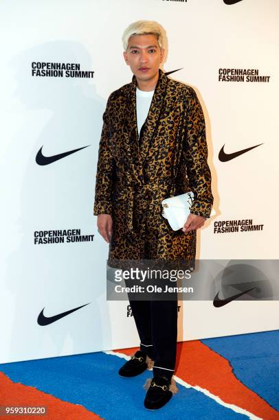 May 16: Bryanboy attends the Copenhagen Fashion Summit's 2018 dinner party at hotel dAngleterre on May 16 in Copenhagen, Denmark. The organizer, The...