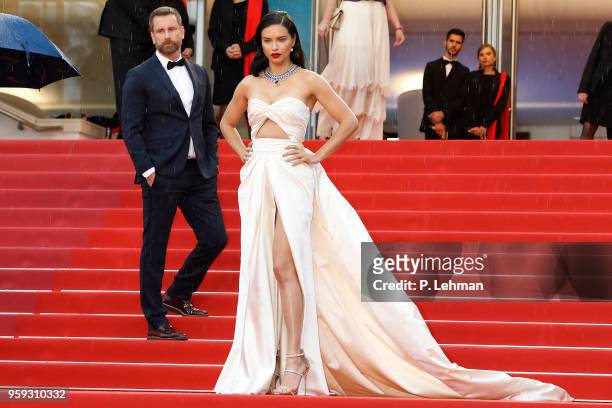 Adriana Lima at the "Burning" premiere during the 71st Cannes Film Festival at the Palais des Festivals on May 16, 2018 in Cannes, France.