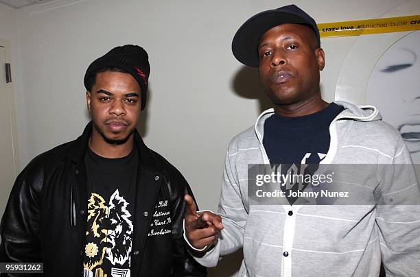 Hi-Tek and Talib Kweli discuss "Revolutions Per Minute" at Warner Bros Records on January 21, 2010 in New York City.