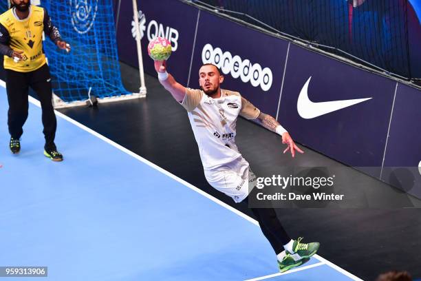 Theo Derot of Aix during the Lidl StarLigue match between Paris Saint Germain and Aix at Salle Pierre Coubertin on May 16, 2018 in Paris, France.