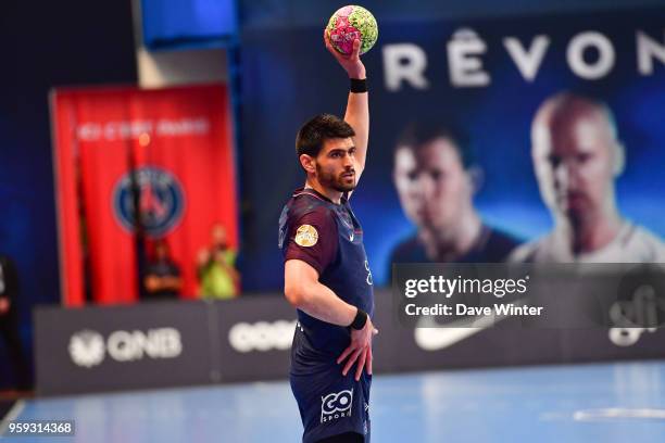 Luka Stepancic of PSG during the Lidl StarLigue match between Paris Saint Germain and Aix at Salle Pierre Coubertin on May 16, 2018 in Paris, France.