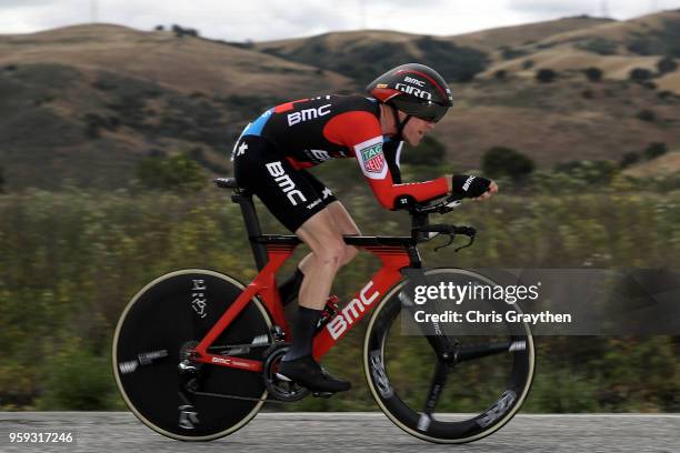 Brent Bookwalter of The United States and BMC Racing Team rides during the stage four individual time trial of the 13th Amgen Tour of California, a...