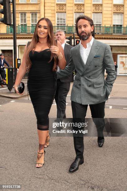 Tamara Ecclestone and Jay Rutland attend a private view of The Connor Brothers new exhibition 'Call Me Anything But Ordinary' featuring a charity...