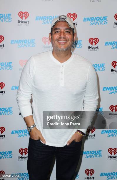 Daniel Sarcos visits "The Enrique Santos Show" at I Heart Latino Studios on May 16, 2018 in Miramar, Florida.