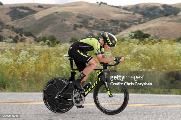 Jack Bauer of New Zealand and Team Mitchelton-Scott rides during the stage four individual time trial of the 13th Amgen Tour of California, a 34.7km...