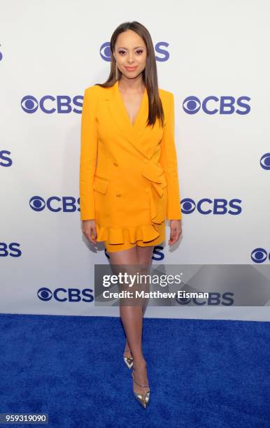 Actress Amber Stevens West attends the 2018 CBS Upfront at The Plaza Hotel on May 16, 2018 in New York City.