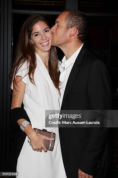 Dany Boon and his wife Yael Boon arriving to the after party of the film 'The Informant' held at the Casino of Deauville during the 35th American...