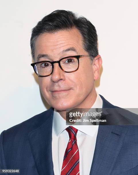 Host Stephen Colbert attend the 2018 CBS Upfront at The Plaza Hotel on May 16, 2018 in New York City.