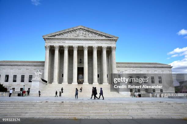 The U.S. Supreme Court Building in Washington, D.C., is the seat of the Supreme Court of the United States and the Judicial Branch of government.