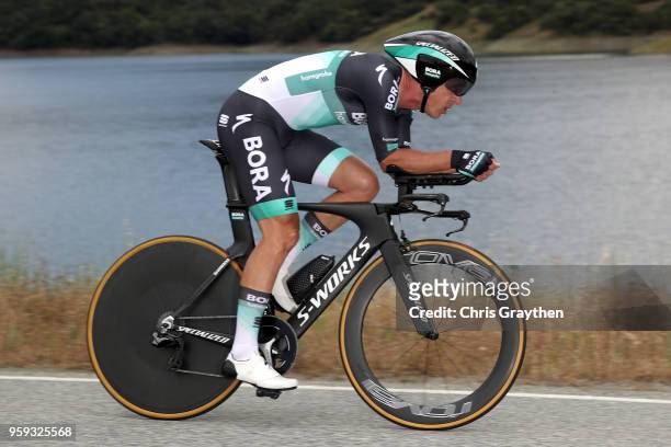 Maciej Bodnar of Poland riding for Team Bora - Hansgrohe rides during the stage four individual time trial of the 13th Amgen Tour of California, a...