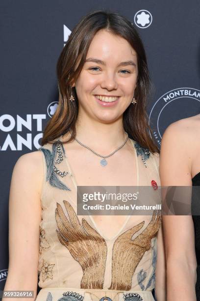 Alexandra De Hannover attends the Montblanc dinner hosted by Charlotte Casiraghi for the collection launch 'Les Aimants at Villa La Favorite on May...