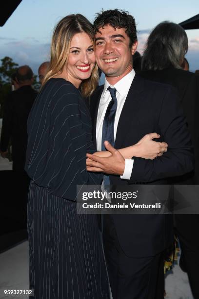 Sveva Alviti and Riccardo Scamarcio attend the Montblanc dinner hosted by Charlotte Casiraghi for the collection launch 'Les Aimants at Villa La...