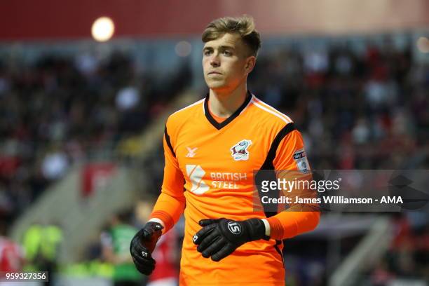 Rory Watson of Scunthorpe United during the Sky Bet League One Play Off Semi Final:Second Leg between Rotherham United and Scunthorpe United at The...