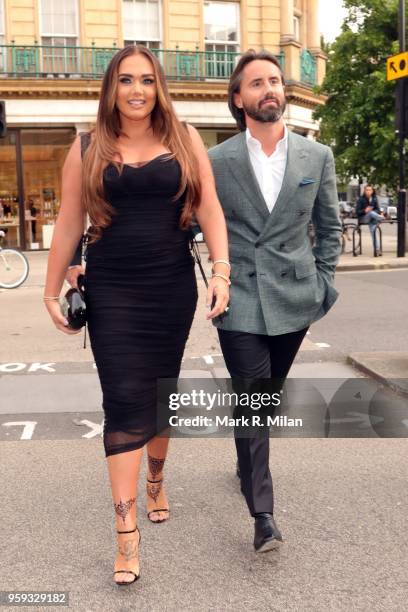 Tamara Ecclestone and Jay Rutland at the Maddox Gallery Westbourne Grove on May 16, 2018 in London, England.