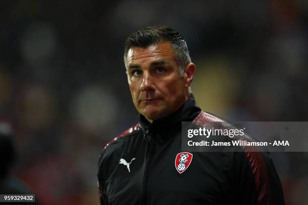 Rotherham United assistant manager Richie Barker during the Sky Bet League One Play Off Semi Final:Second Leg between Rotherham United and Scunthorpe...