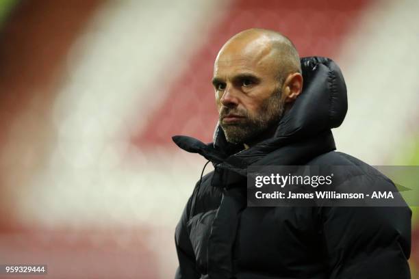 Rotherham United manager Paul Warne during the Sky Bet League One Play Off Semi Final:Second Leg between Rotherham United and Scunthorpe United at...