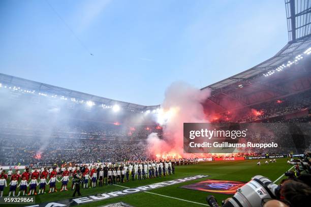 General view during the Europa League Final match between Marseille and Atletico Madrid at Groupama Stadium on May 16, 2018 in Lyon, France.