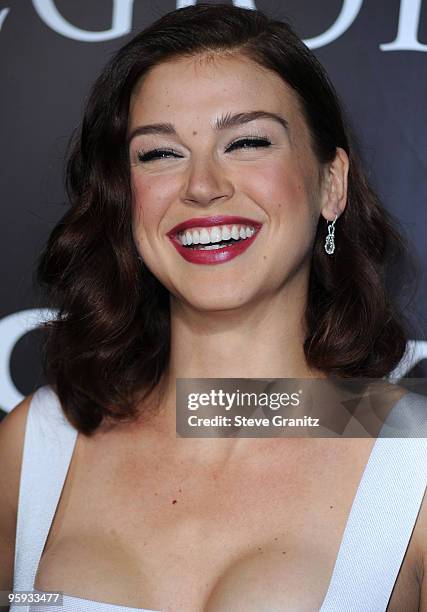 Adrianne Palicki attends the "Legion" Los Angeles Premiere at ArcLight Cinemas Cinerama Dome on January 21, 2010 in Hollywood, California.