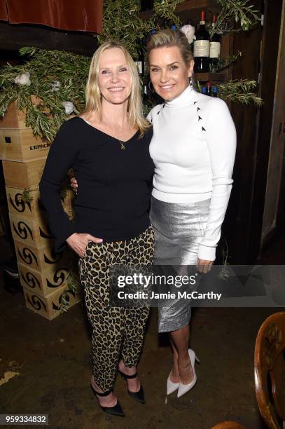 Susan Duffy and Yolanda Hadid attend ELLE x Stuart Weitzman celebration of Giovanni Morelli's debut collection for Stuart Weitzman hosted by Nina...
