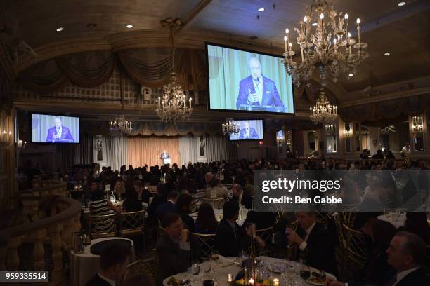 Honoree Bruce Mosler speaks onstage during the National Eating Disorders Association Annual Gala 2018 at The Pierre Hotel on May 16, 2018 in New York...