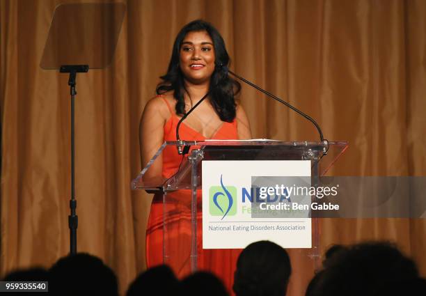 Neesha Arter speaks onstage during the National Eating Disorders Association Annual Gala 2018 at The Pierre Hotel on May 16, 2018 in New York City.