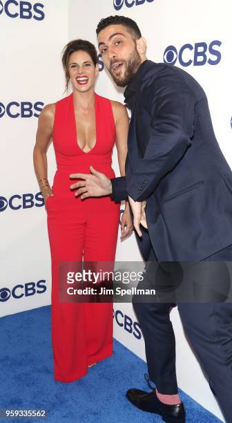 Actors Missy Peregrym and Zeeko Zaki attend the 2018 CBS Upfront at The Plaza Hotel on May 16, 2018 in New York City.