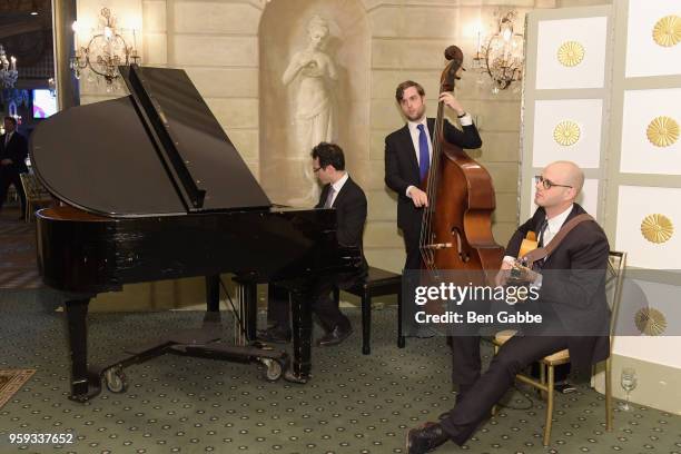 View of the musical accompanyment during the National Eating Disorders Association Annual Gala 2018 at The Pierre Hotel on May 16, 2018 in New York...
