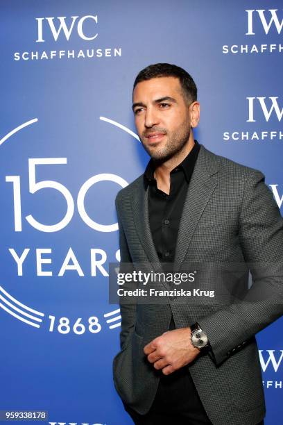 Elyas M ÌBarek attends at the IWC Boutique event on May 16, 2018 in Munich, Germany.