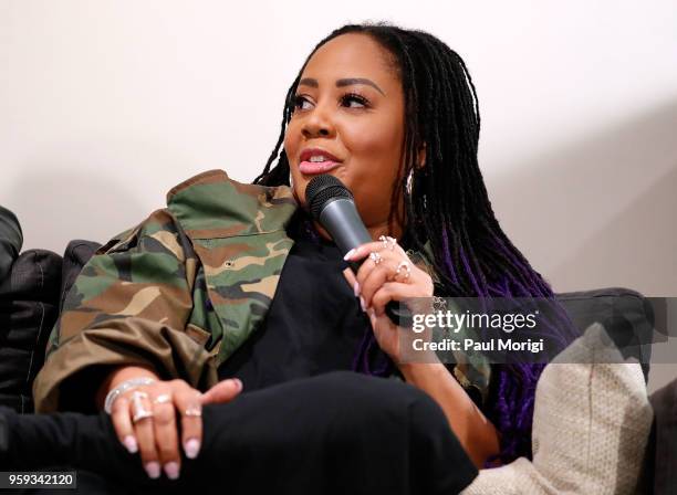 Singer Lalah Hathaway participates in a panel discussion at the Vocal Health Clinic event hosted by The Recording Academy WDC Chapter and MusiCares...