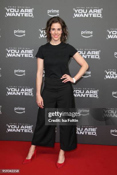 German actress Anne Schaefer attends the premiere of the second season of 'You are wanted' at Filmtheater am Friedrichshain on May 16, 2018 in...