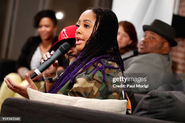 Singer Lalah Hathaway participates in a panel discussion at the Vocal Health Clinic event hosted by The Recording Academy WDC Chapter and MusiCares...