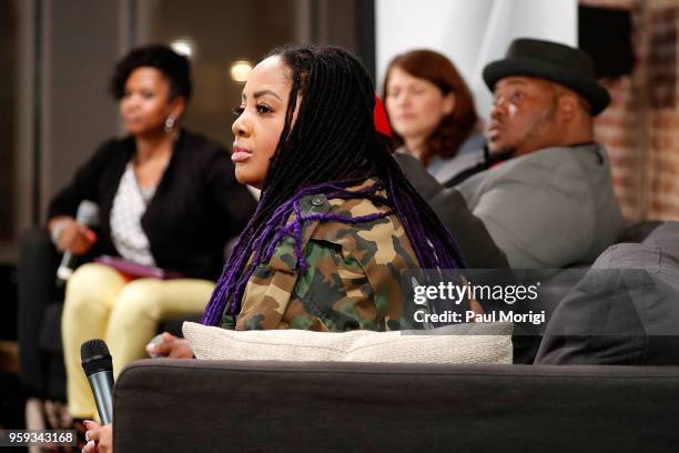 Singer Lalah Hathaway participates in a panel discussion at the Vocal Health Clinic event hosted by The Recording Academy WDC Chapter and MusiCares...