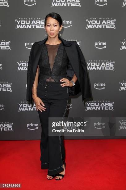 German actress Minh-Khai Phan-Thi attends the premiere of the second season of 'You are wanted' at Filmtheater am Friedrichshain on May 16, 2018 in...