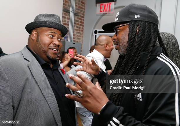 Tenor Issachah Savage and James Mckinney attend the Vocal Health Clinic event hosted by The Recording Academy WDC Chapter and MusiCares at the...