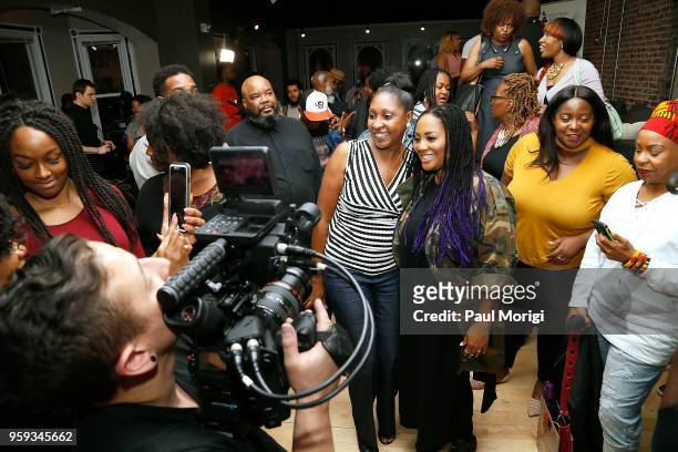 Recording Academy members mingle and take photos at the Vocal Health Clinic event hosted by The Recording Academy WDC Chapter and MusiCares at the...