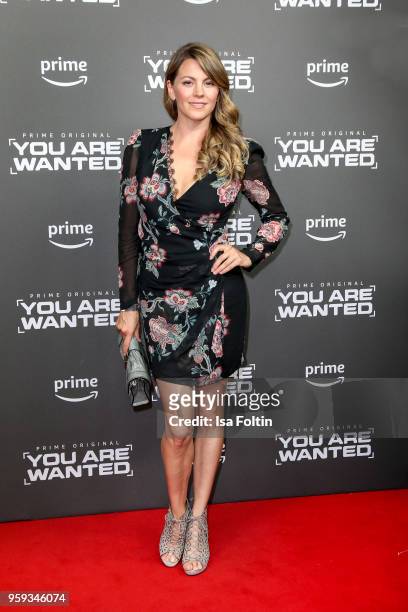 German actress Luise Baehr attends the premiere of the second season of 'You are wanted' at Filmtheater am Friedrichshain on May 16, 2018 in Berlin,...