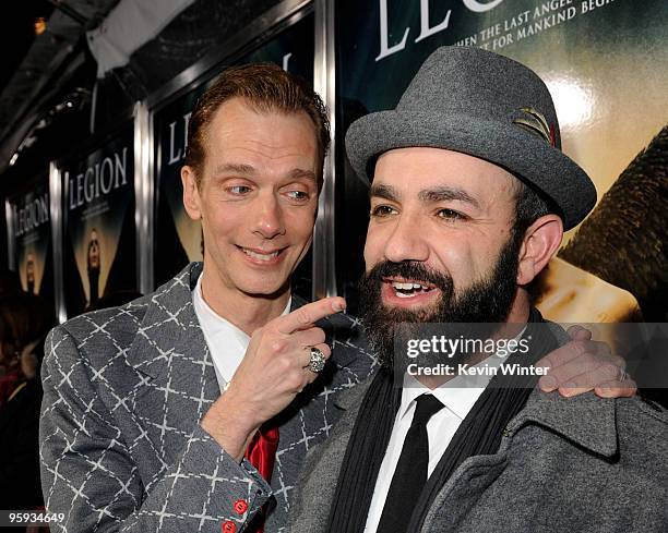 Actor Doug Jones and writer/executive producer/director Scott Stewart arrive at the premiere of Screen Gems' "Legion" at the ArcLight's Cinerama Dome...